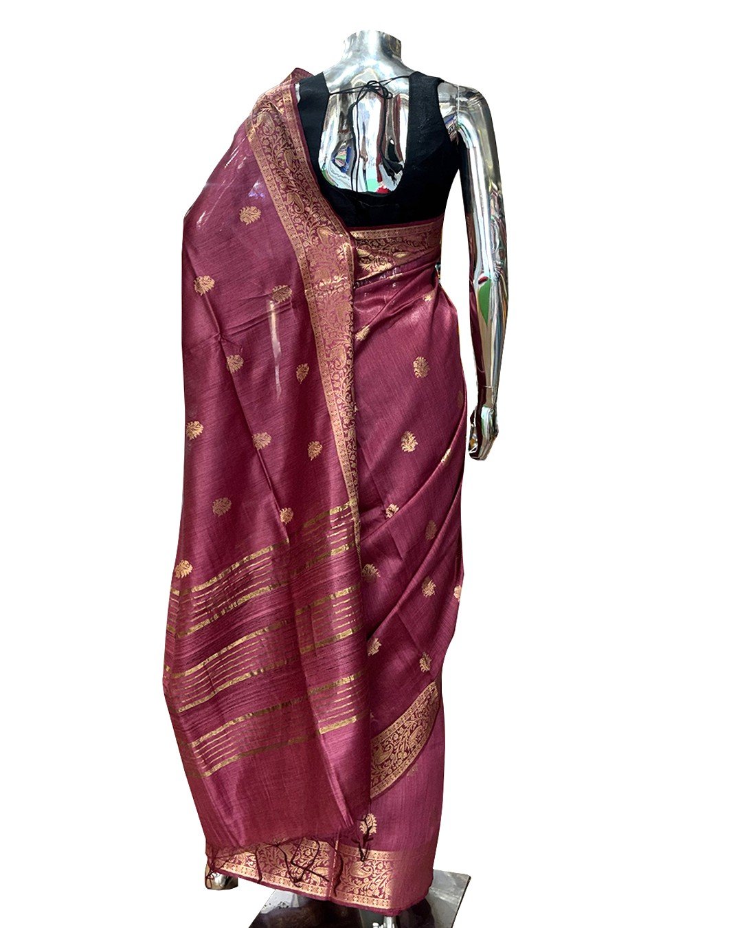 5. Moonga silk saree Design1 (6100) back